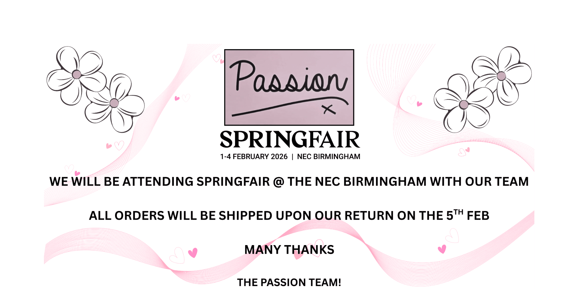 SPRING FAIR NEC - INVITATION